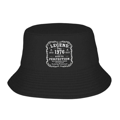 Legend Since 1976 Aged 50 Years Old Bucket Hats