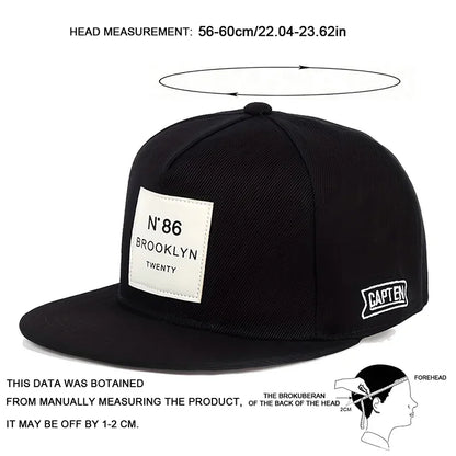 Unisex Brooklyn Print Label Embroidery Hip-hop Hats