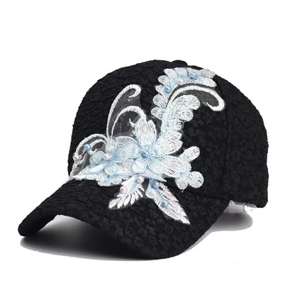 Spring And Summer Lace Appliqué Baseball Cap For Women