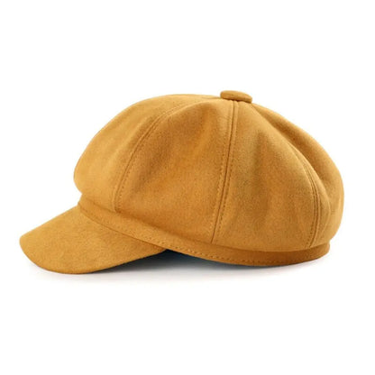 Autumn Winter Outdoor Casual Suede Fabric Hats & Caps Fashion Solid Color