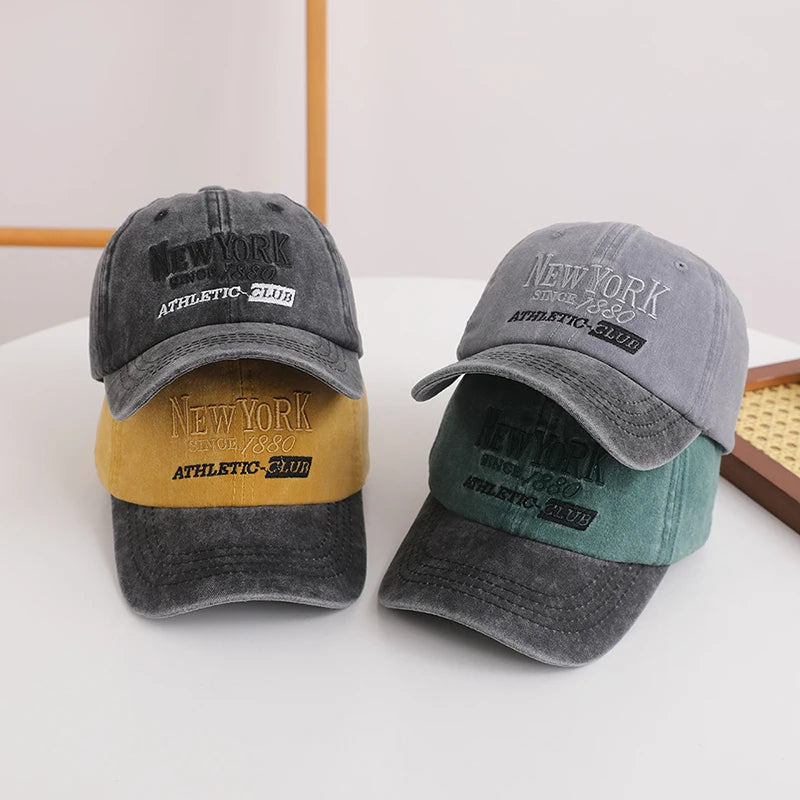 Retro Letter Kids Baseball Cap Fashion Color Block Children Peaked Hat  Sunshade Visors Sport Duck Caps