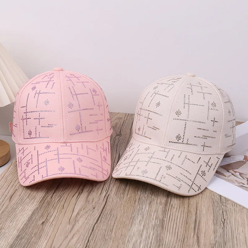 Spring/Summer New Water Diamond Casual Versatile Fashion Baseball Hat