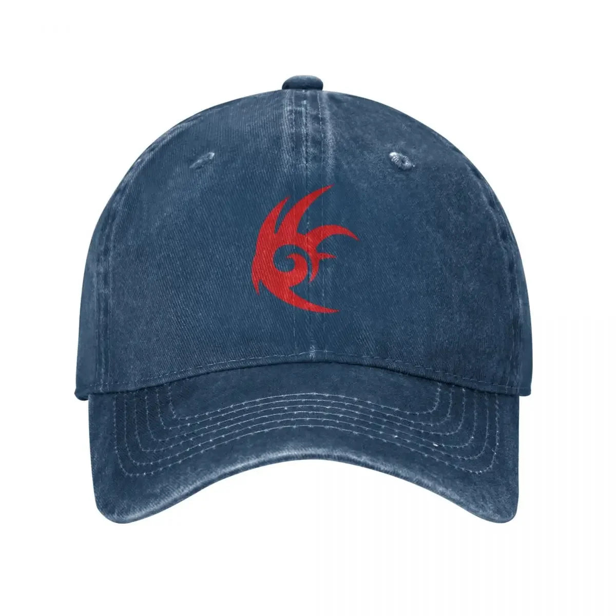 Hedgehog Shadow Baseball Caps Fashion Distressed Denim Cartoon