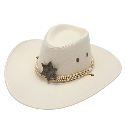 Retro Artificial Suede Beach Cowboy Hat