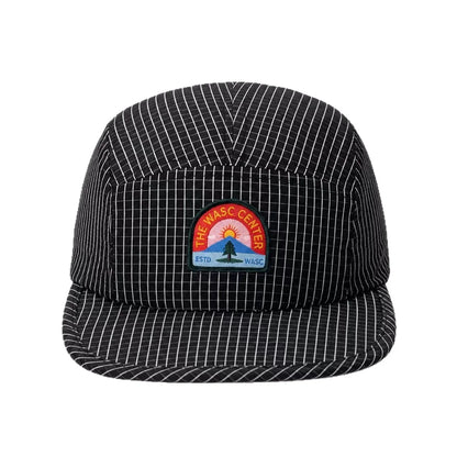 Retro Striped 5-Panel Baseball Cap for Women Men Summer