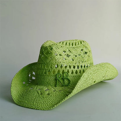 Western Cowboy Straw Hat Letter Straw Hats