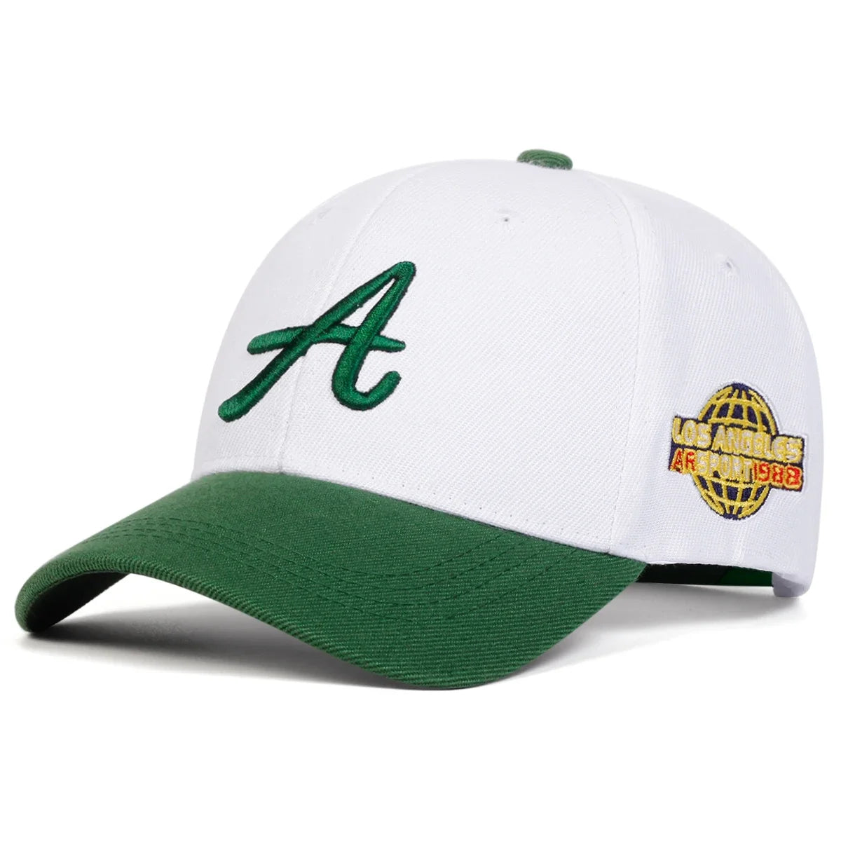 Unisex A Letter Side Earth Embroidery Baseball Caps Spring And Autumn