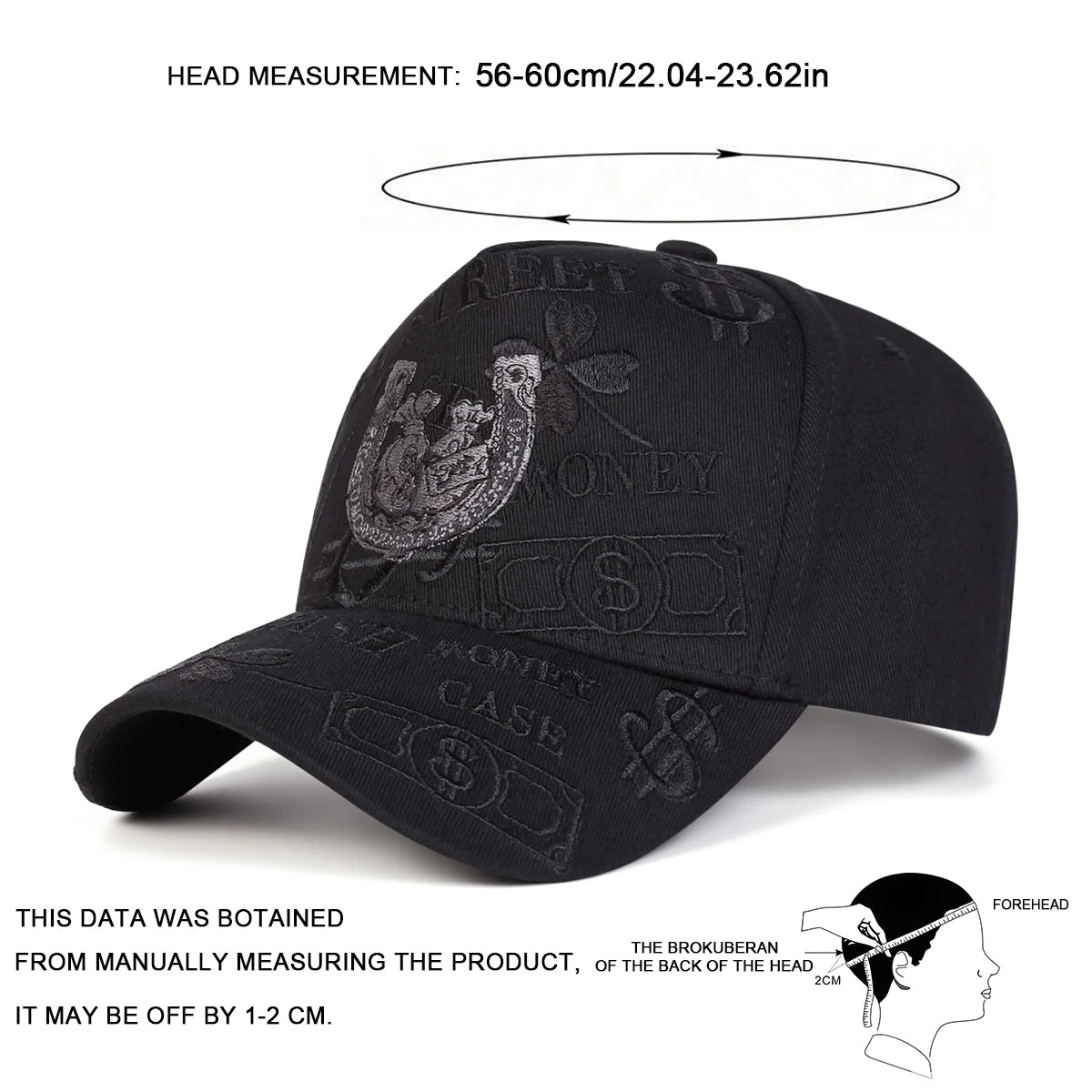 Unisex Personality Embroidery Baseball Caps Spring and Autumn