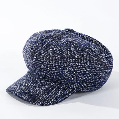 Women's Vintage Octagonal Beret, Newsboy Hat