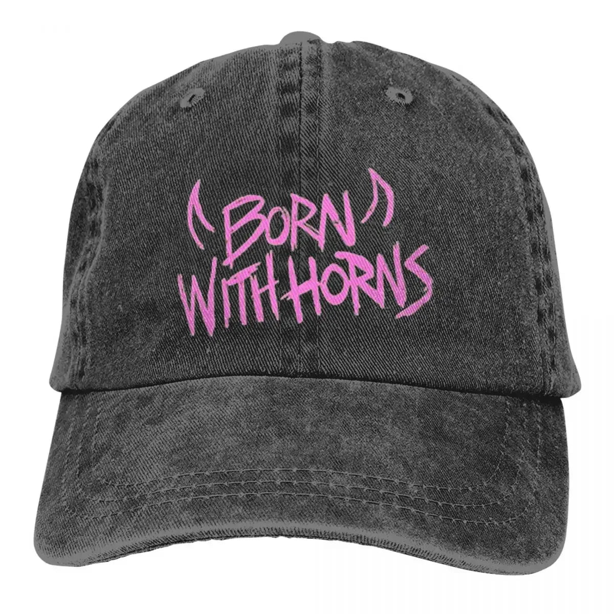 Born With Horns Outfits Men Women Baseball Cap