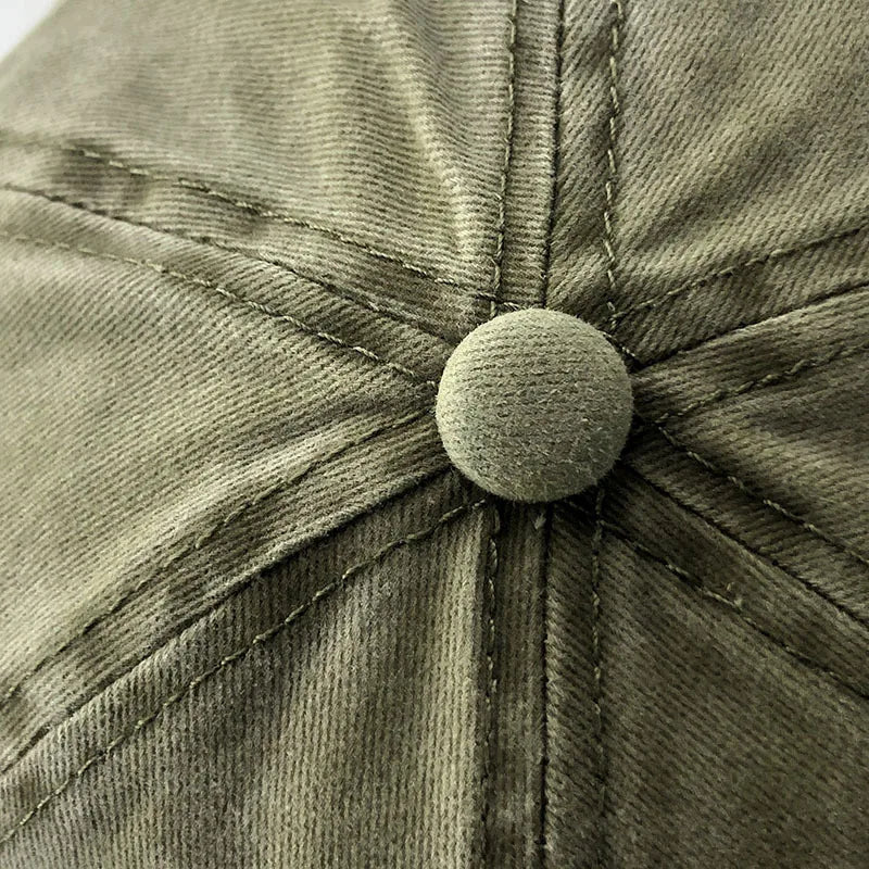 Summer New Pure Cotton Distressed Washed Baseball Cap Highway Embroidered Duckbill Cap Sunshade Hat