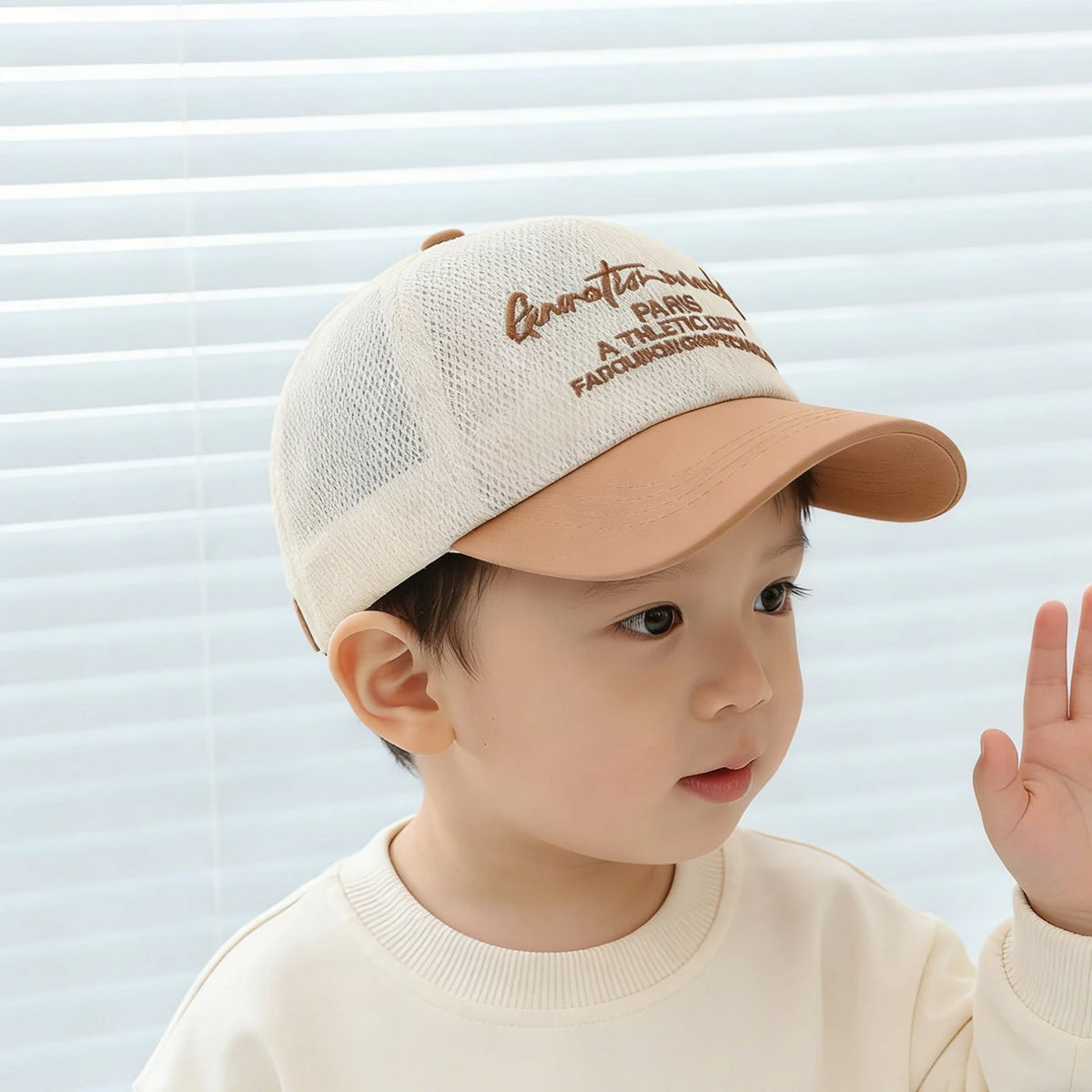 Summer Baby Mesh Hat Letter Embroidered Baseball Cap For Kids Boy Girls Outdoor Breathable Thin Sun