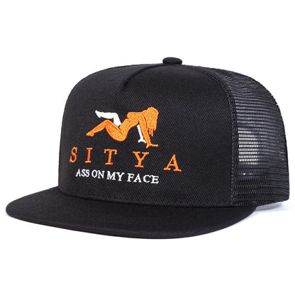 Unisex Letter Embroidery Baseball Net Hats