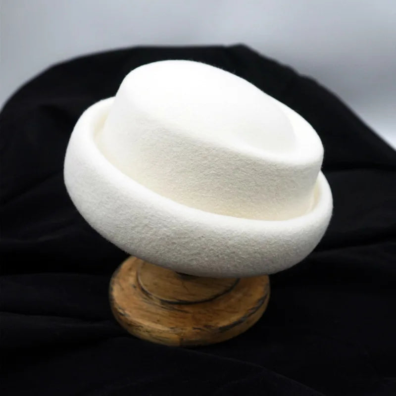 Japanese Retro White Black Brown Camel Wool Beret Women's Autumn And Winter