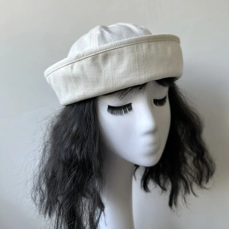 Japanese Korean Style Stripe Bucket Hat