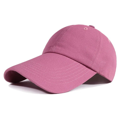 Adjustable Extra Long Bill Brim Baseball Cap Men Women 100% Cotton Visor Hat