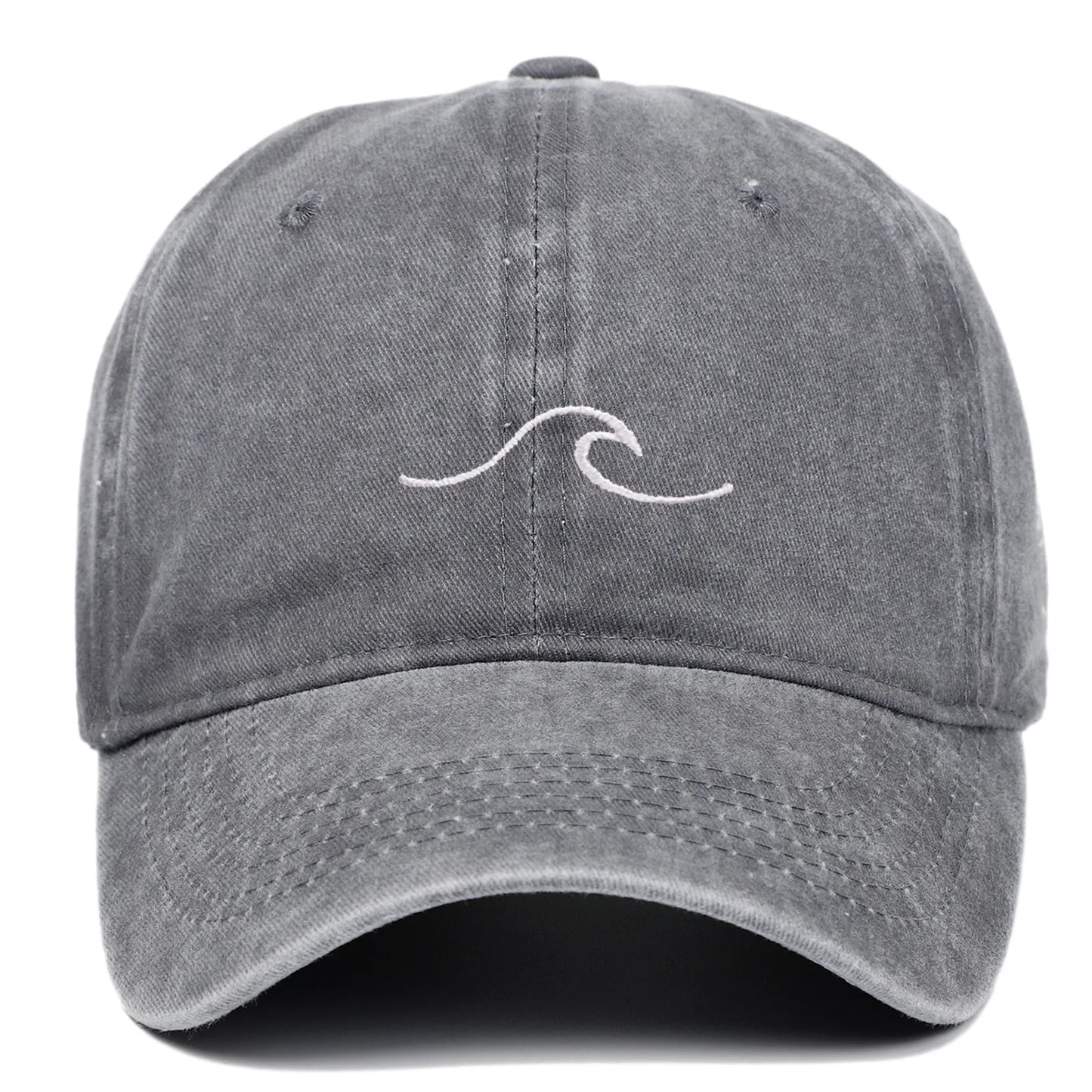 Spring and Summer Embroidered Ripple Baseball Caps for Men and Women