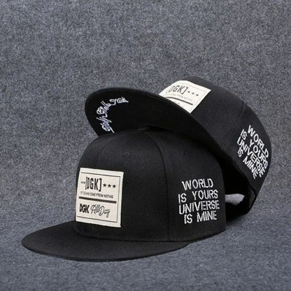 Men's Letter Embroidery Tide All-Match Flat Brim Baseball Cap Ladies Summer