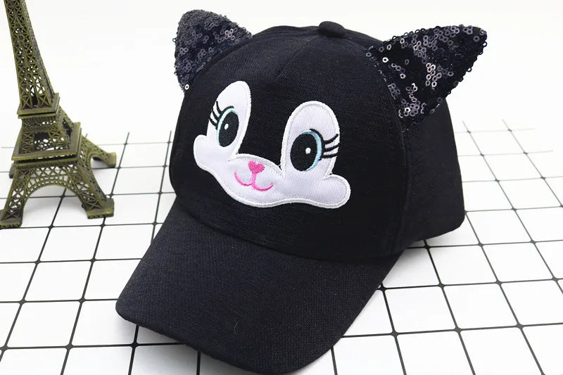 New Cartoon Children Baseball Cap Kids Girls Sun Hat Adjustable
