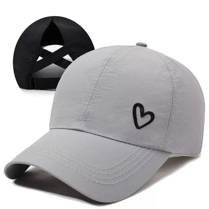 Criss Cross Ponytail Hat Quick Drying Baseball Cap