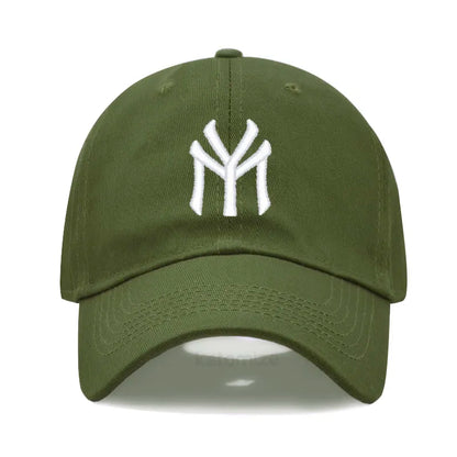 Letter MY Embroidery Baseball Cap Women Men Adjustable