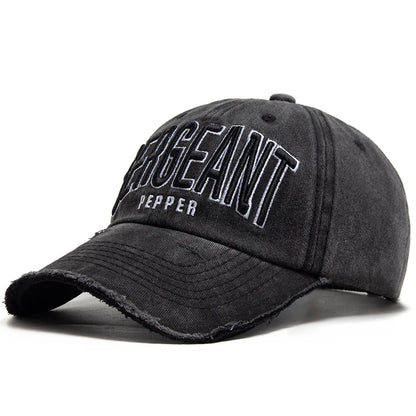 Fashion Letter Embroidered Cotton Soft Top Trucker Hat
