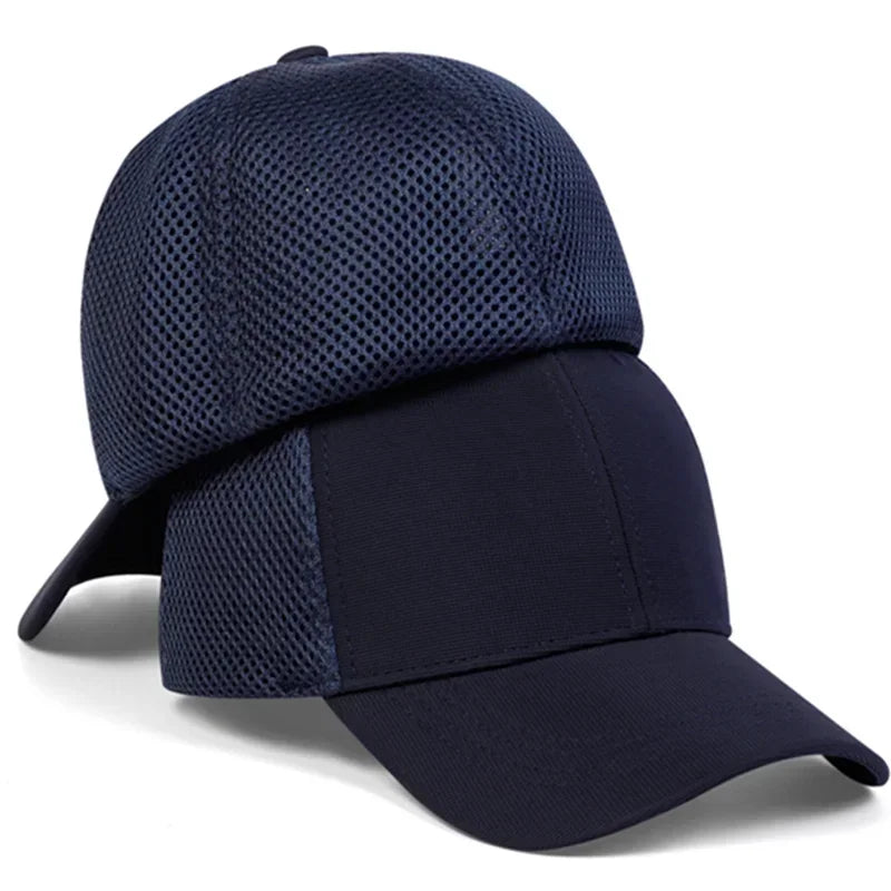 Unisex Solid Color Breathable Baseball Net Caps Spring Summer