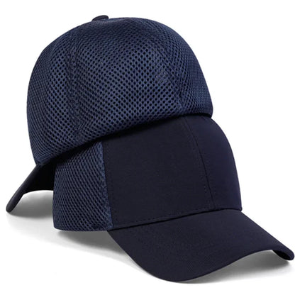 Unisex Solid Color Breathable Baseball Net Caps Spring Summer