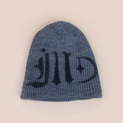 Color Block Street Sanskrit Knitted Hats Autumn And Winter New Unisex Y2k Warm