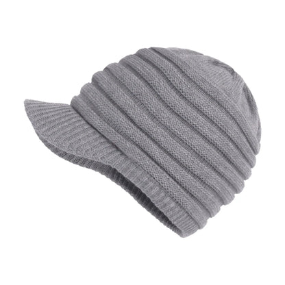 Unisex Winter Hats With Visor Warm Ski Hat Stylish Knitted Hat