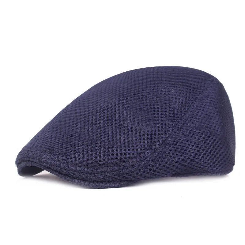 Adult Summer Breathable Mesh Cap British Fashion Style Beret Male