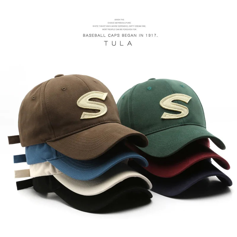 Baseball Cap S Letter Cap Sun Hat Spring Autumn Baseball Cap Breathable Outdoor Leisure Hats