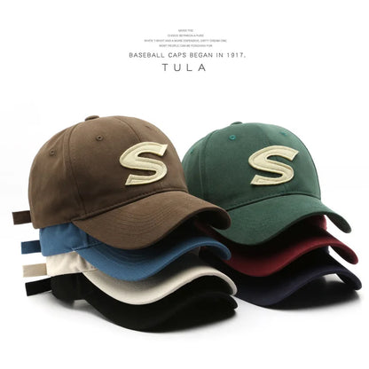 Baseball Cap S Letter Cap Sun Hat Spring Autumn Baseball Cap Breathable Outdoor Leisure Hats