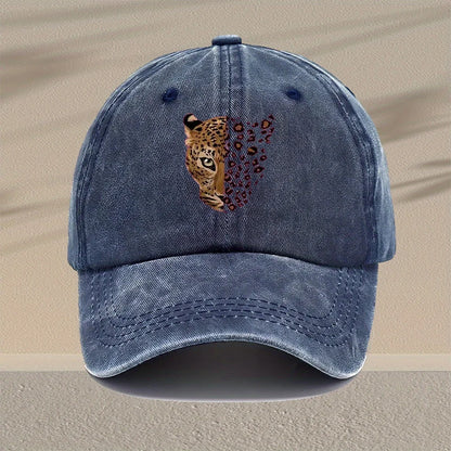 Men's Leopard Print Baseball Cap - Adjustable
