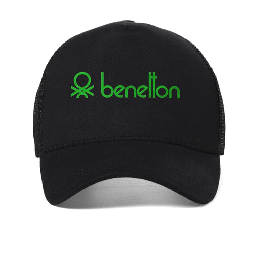 Benetton Letter Print Baseball Cap Man