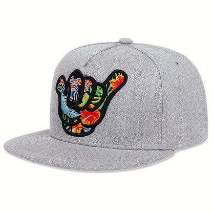 Unisex Fingers 666 Embroidery Hip-hop Hats Spring And Autumn Outdoor  ports