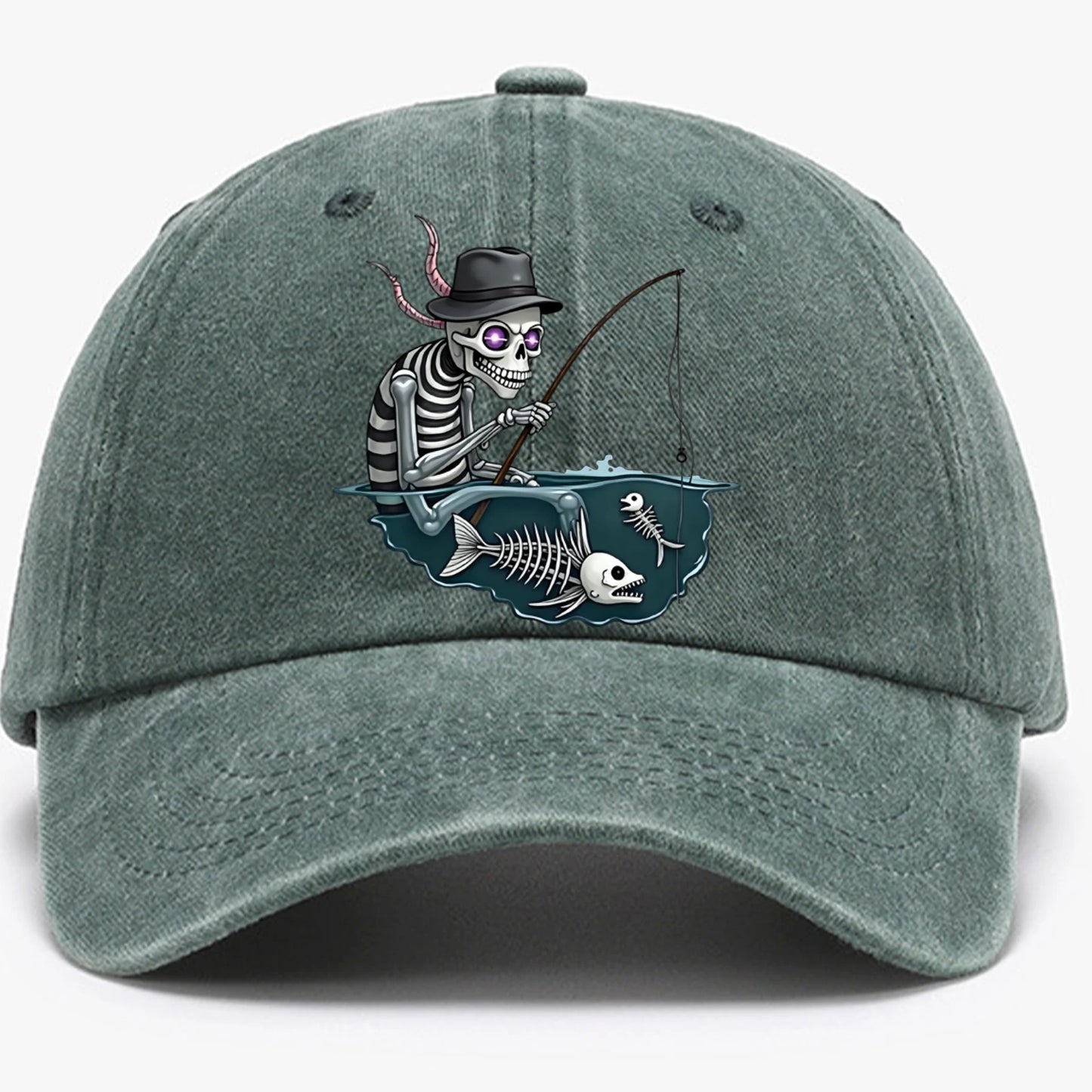 Personalized Skull Print Baseball Cap For Men And Women