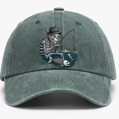 Personalized Skull Print Baseball Cap For Men And Women