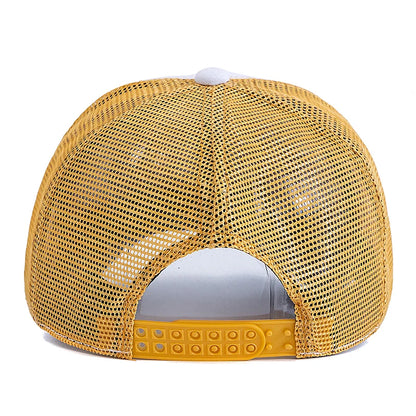 Unisex Summer Fishing Cap with Big Eagle Embroidery Men Women