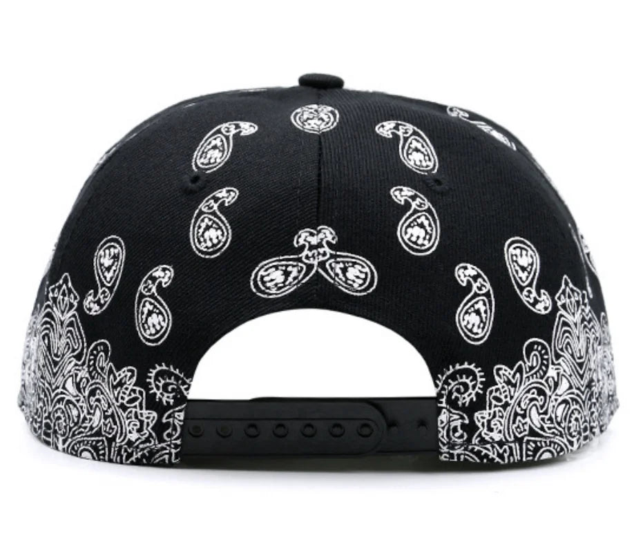 Unisex Printed Hip-Hop Flat Edge Baseball Cap Casual Dance Performance Hat for Men And Women