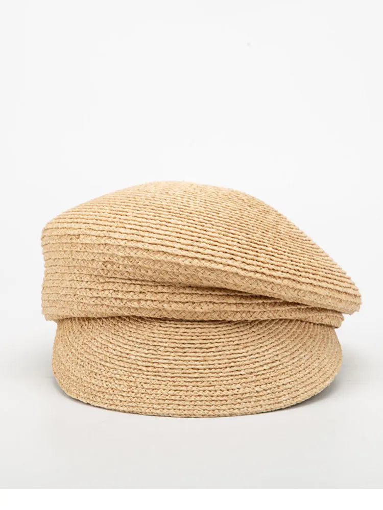 Summer High Quality Handmade Raffia Women Visor