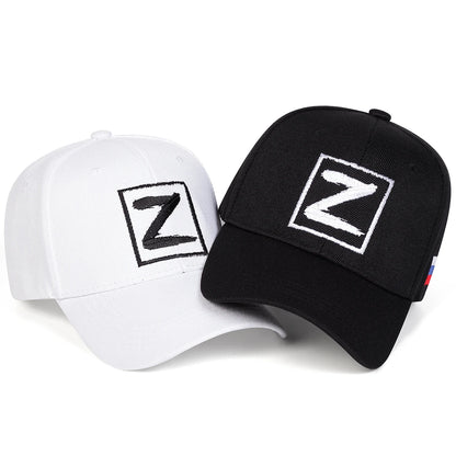 Unisex Z Letter Embroidery Baseball Caps Spring Autumn