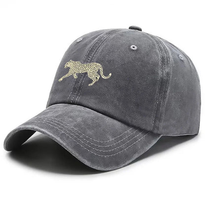 Cheetah-Style Printed Baseball Cap, Men Fashion Hat