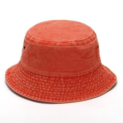 Retro Washed Denim Fisherman Hat Versatile Sunshade Basin Hat Plain Face Small Hat