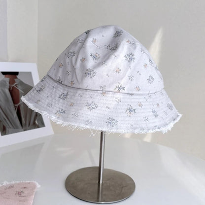 Korean Sweet Floral Flat-Top Baseball Caps For Women Spring Summer