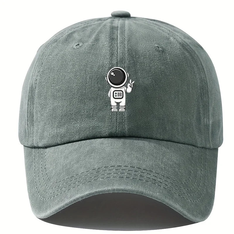 Printed Astronaut Retro Baseball Cap