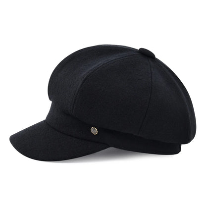 Women's 8 Panel Wool Tweed Newsboy Gatsby Ivy Cap Golf Cabbie Driving Hat