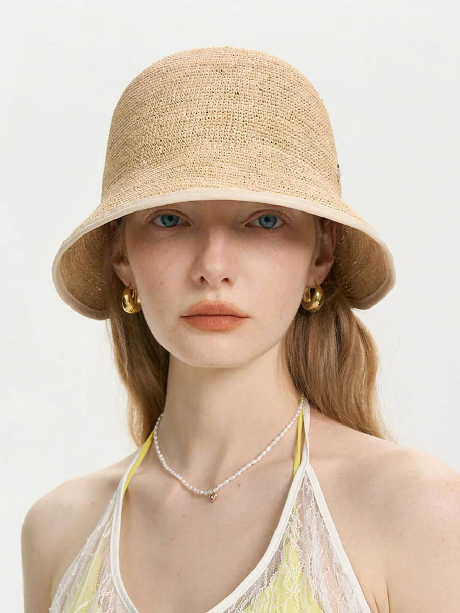 100% Natural Raffia Bucket Hat