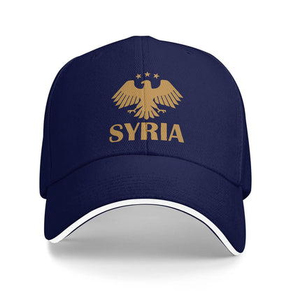 Syria Eagle Syrian Flag Logo Baseball Caps Hip Hop  Sandwich Caps Men Women