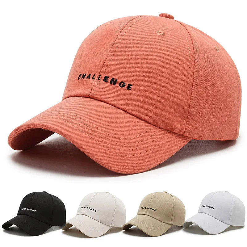 Summer Baseball Cap Women Men Letter CHALLENGE Trucker Hat Hip Hop Snapback Caps Outdoor Sun Hat